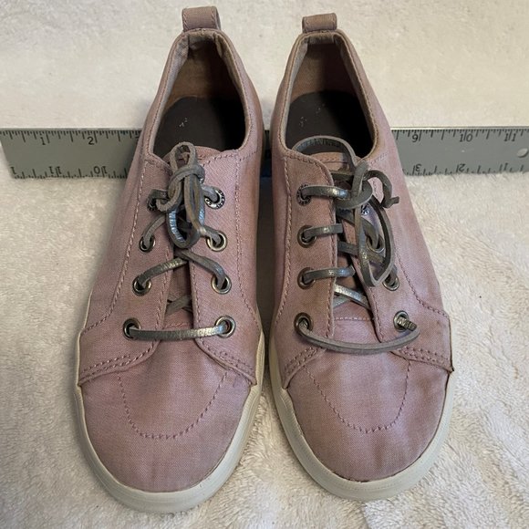 SPERRY Kids Sneakers PURPLE Canvas CREST VIBE 0722 - Picture 3 of 14